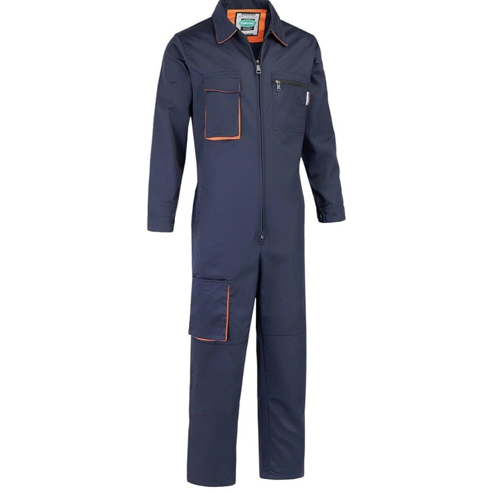 Men's Coverall Long Sleeve Jumpsuit 5 Pockets Overalls Size 2XL
